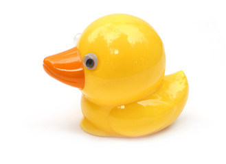 Yellow plastic duck