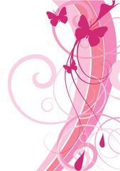 Abstract flowers background with place for your text