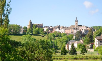 Fototapeta na wymiar Salles Curan, Aveyron