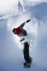 Naklejka premium Snowboarder