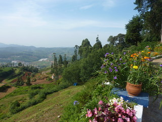 View from a hill near Ooty in South India
