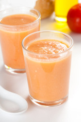 delicious gazpacho typical spanish gastronomy