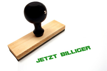 Jetzt billiger - Stempel