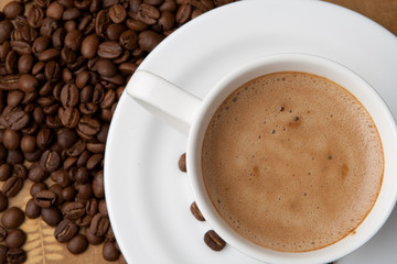 coffee cup and grain