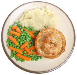 Steak Pie and Mash
