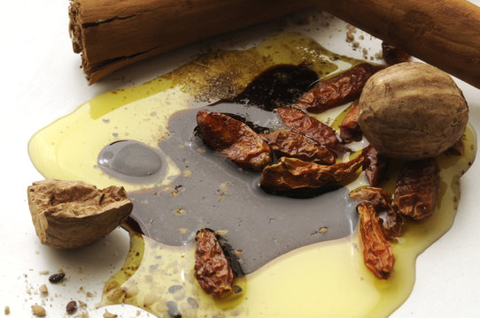 Olio aceto e spezie