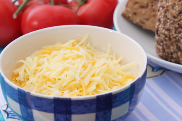 Geriebener Käse
