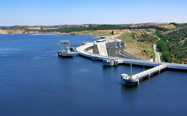 Alqueva barrage, south of Portugal.