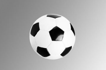 soccer ball isolated on gradient background