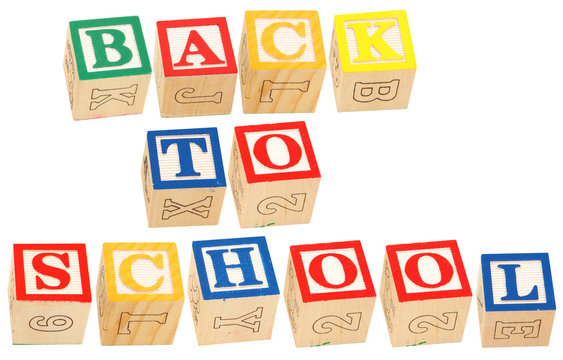 Alphabet Blocks Back To School