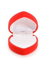 Red Heart Shaped Jewel Box