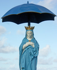 vierge au parasol, Sainte Rose, Ile de la Réunion