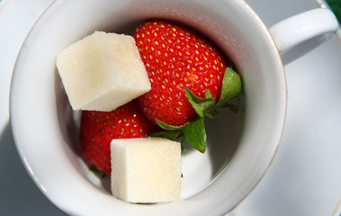 cup of strawberries