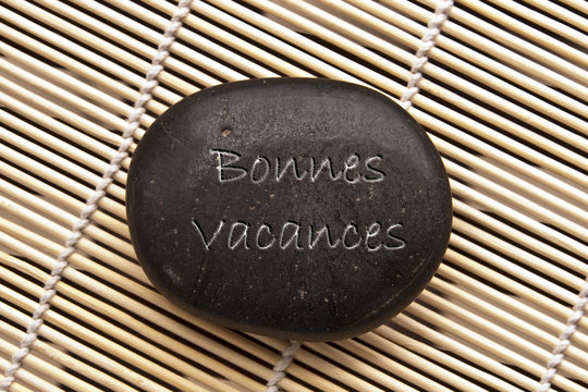 Galet Bonnes Vacances