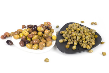 Obraz premium olive e capperi