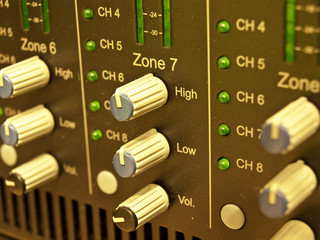 Details of a studio amplifier