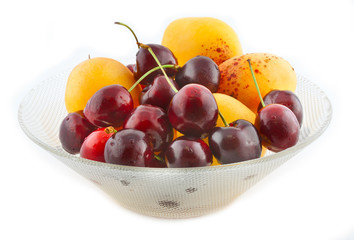 apricots and cherries