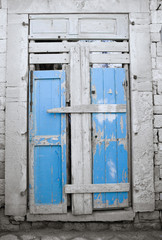 Decadent wooden frontdoor.