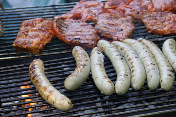 Grill Wurst Feuer Steak