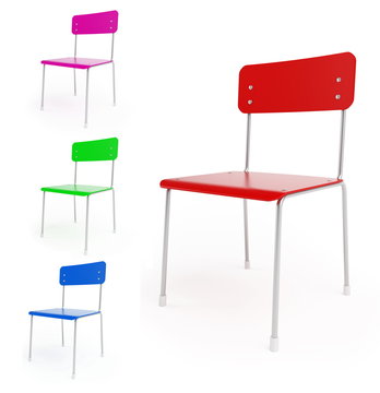 chairs on a white background
