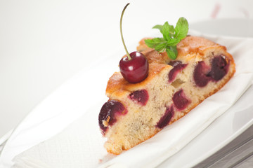 Fresh Cherries Cake