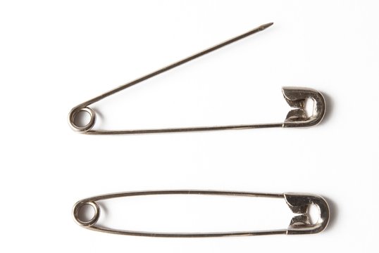 Closed And Open Safety Pin