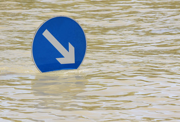 flooded river