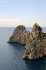 Fototapeta na wymiar Cliff w Capri (Włochy)