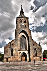 Fototapeta na wymiar Cathédrale Saint-Knud d'Odense HDR