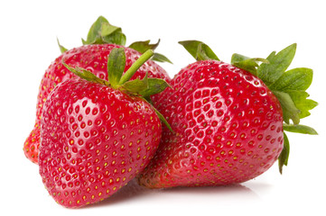 Three strawberries