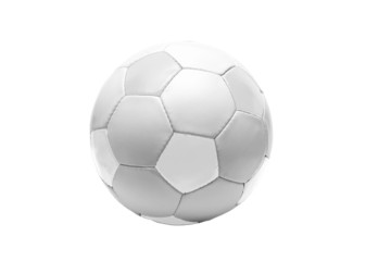 white soccer ball (isolated)