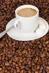 spoon and cup of coffee