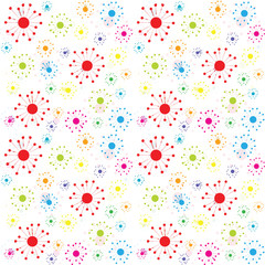 Fototapeta na wymiar Pattern in happy colors