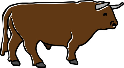 bull vector illustration
