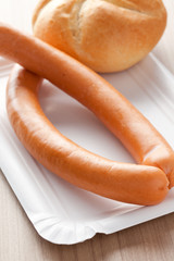sausage and bread