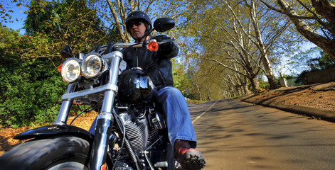 Motorbike man has freedom