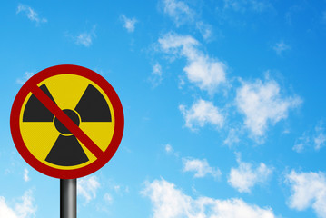 Political issue: 'anti-nuclear' concept. Photo realistic