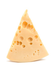 Cheese on a white background