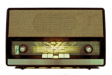 R&aacute;dio v&aacute;lvulas vintage look ligado