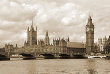Fototapeta na wymiar Westminster w tym big ben