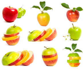 A set of fresh apples.