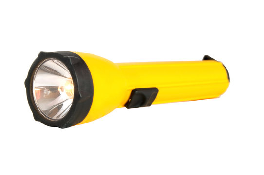Shining flashlight