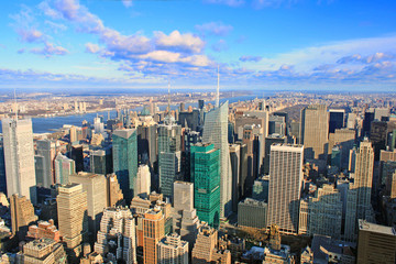 Fototapeta na wymiar view over New York skyline