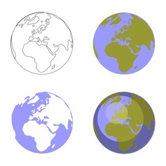 Earth globe set 001