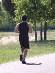 Atleta entrenando