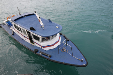 Fototapeta na wymiar passenger boat on the sea