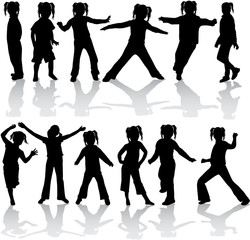 athletic group of kids..