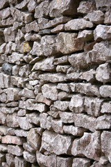 Obraz premium Dry Stone Wall - Side elevation