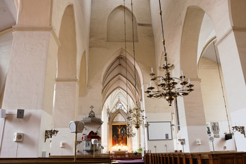 Church interior. Tallinn. Estonia