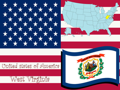 west virginia state illustration